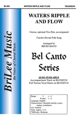 Waters Ripple and Flow Unison/Two-Part choral sheet music cover